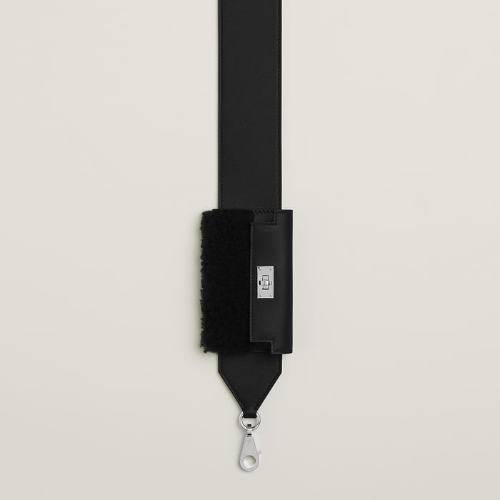 Noir Kelly Pocket Pluch Bag Strap