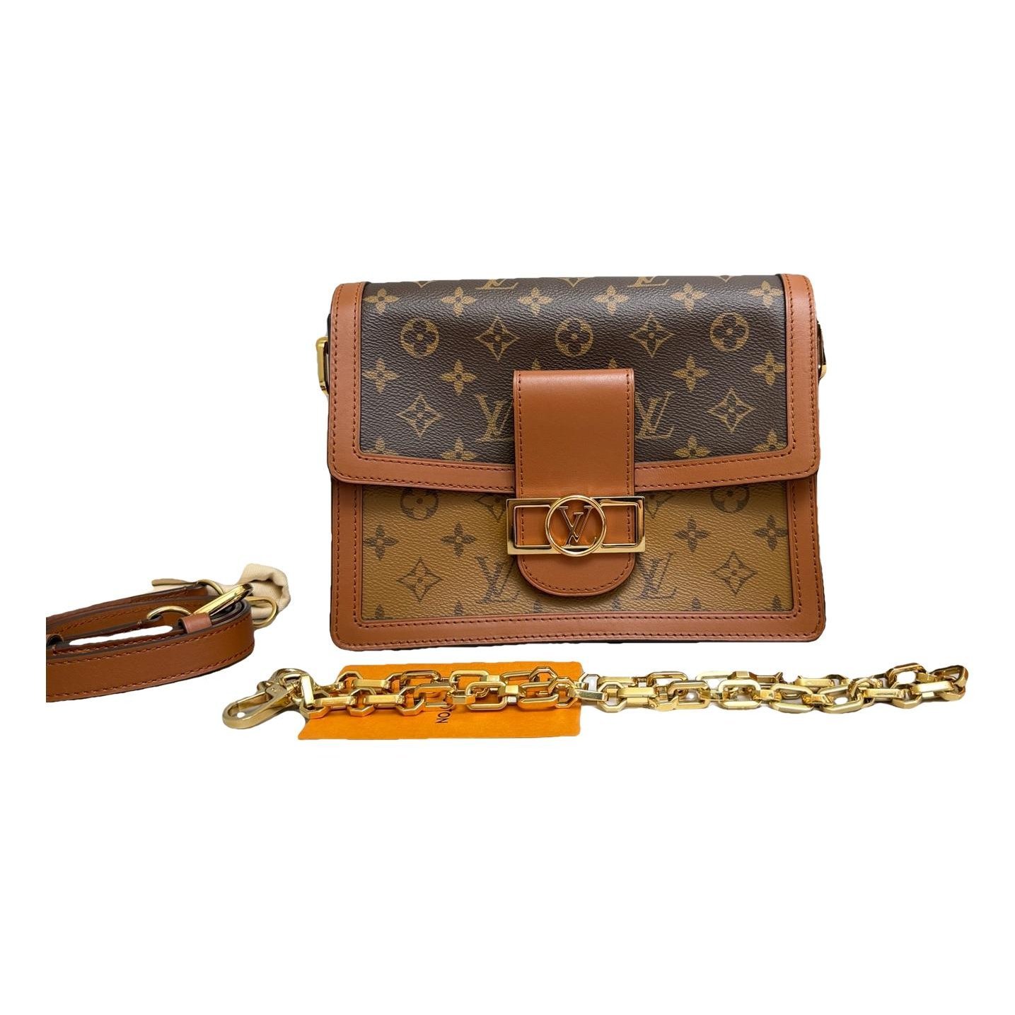Dauphine leather handbag