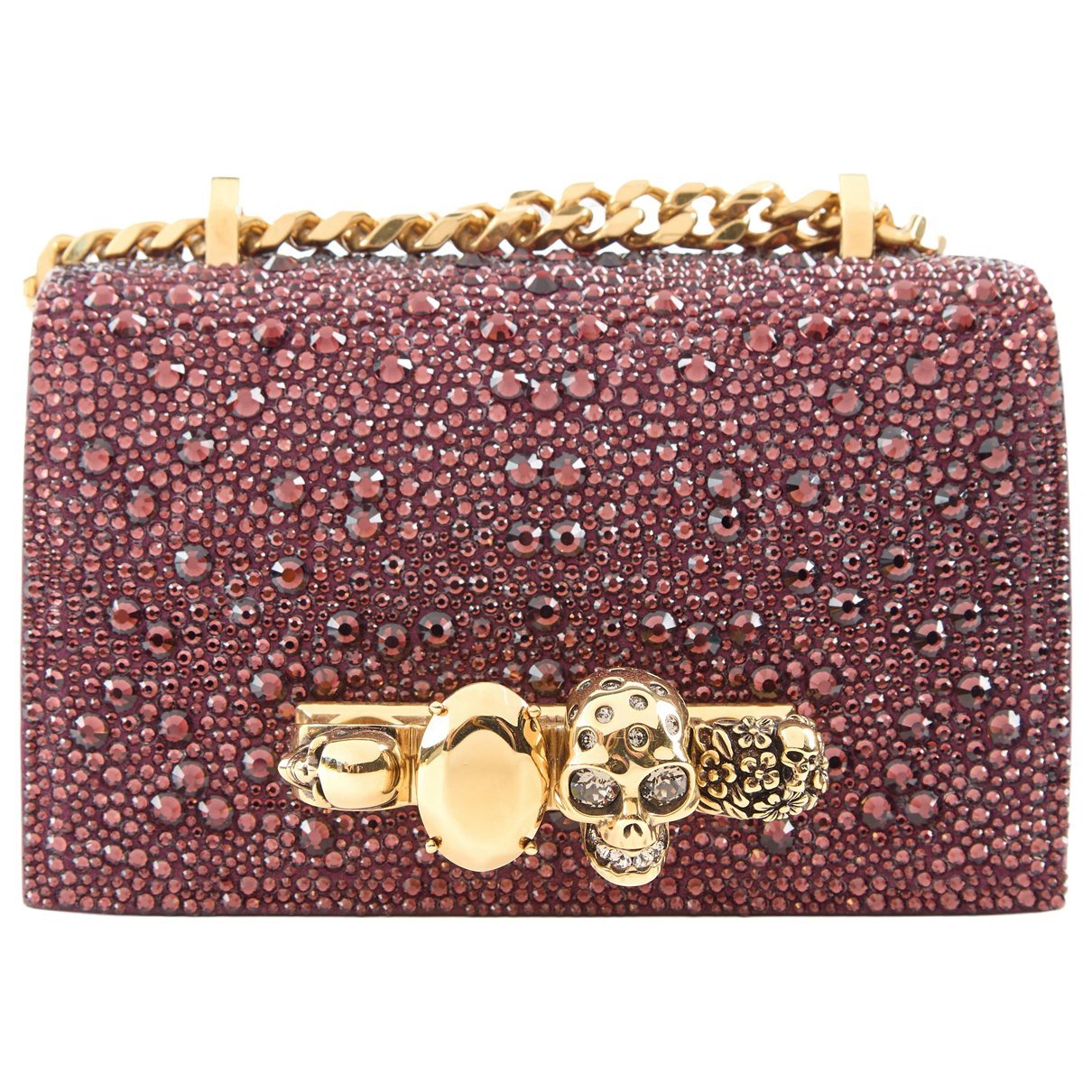 Alexander McQueen Skull glitter handbag