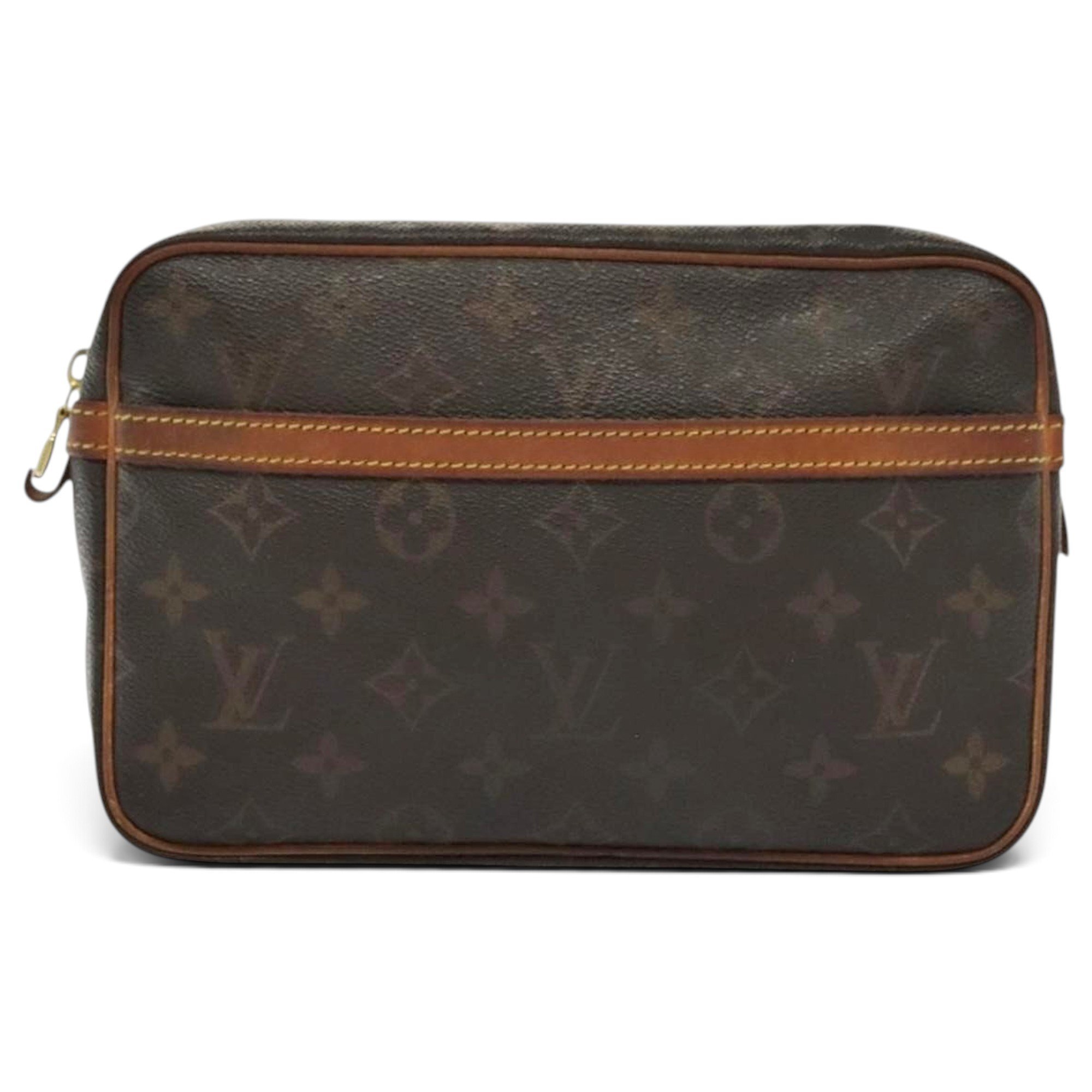 Leather clutch bag