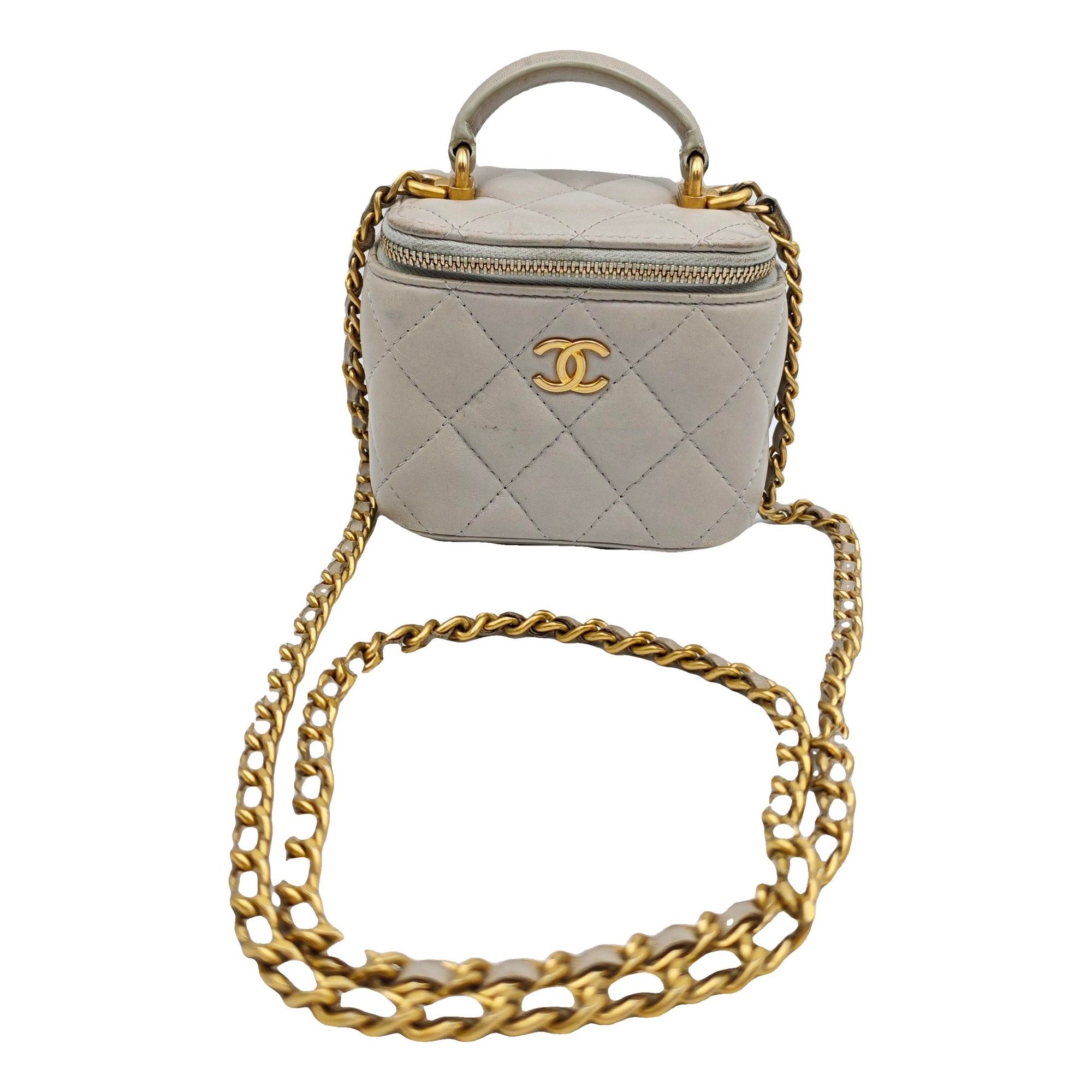 Trendy CC Vanity leather handbag