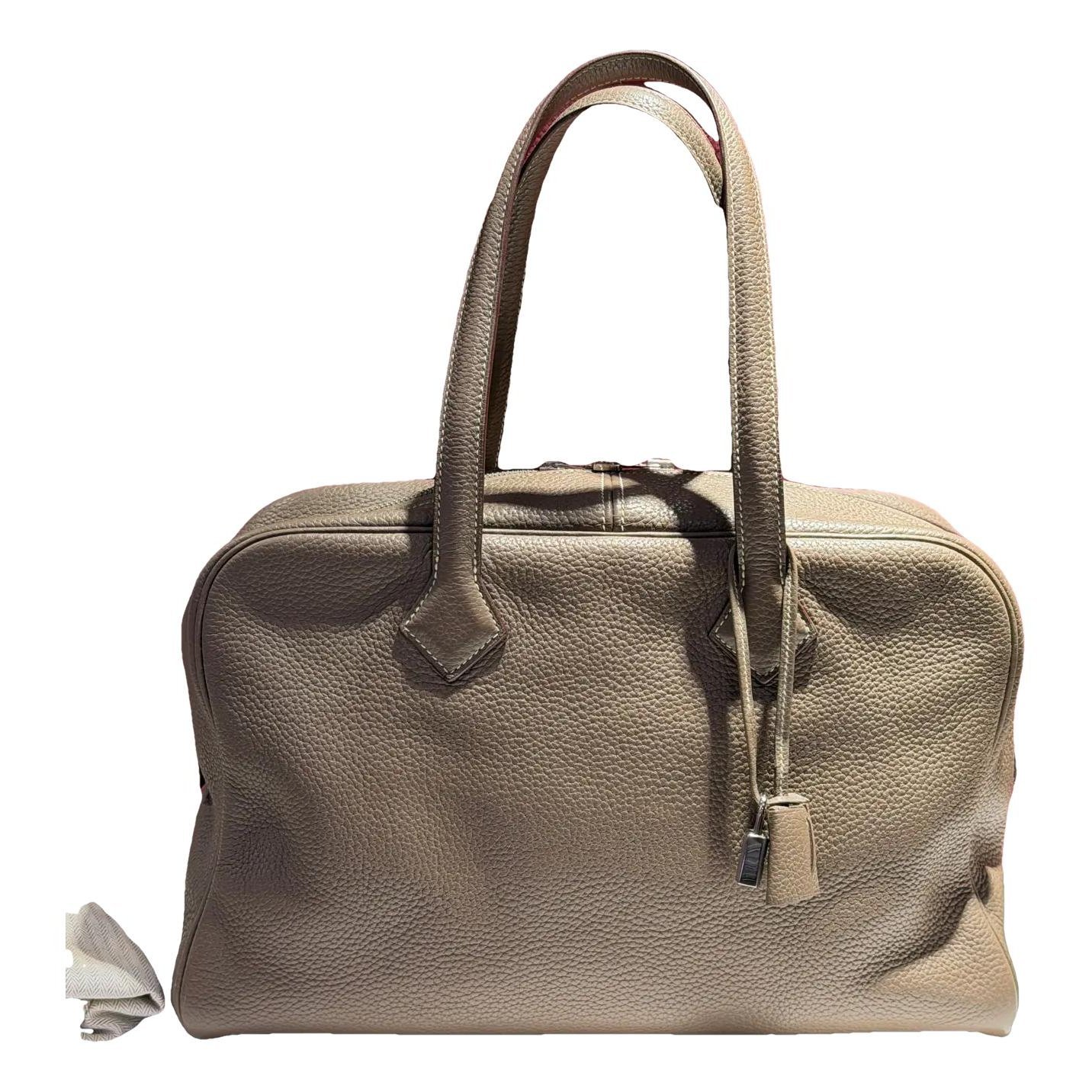 Hermes Victoria Handbag Etoupe