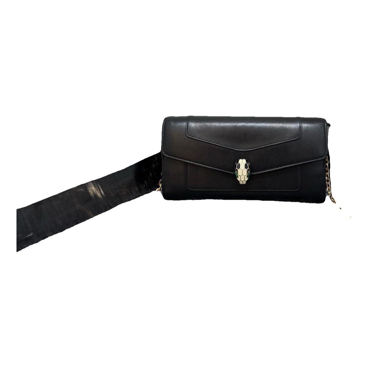 Serpenti leather handbag