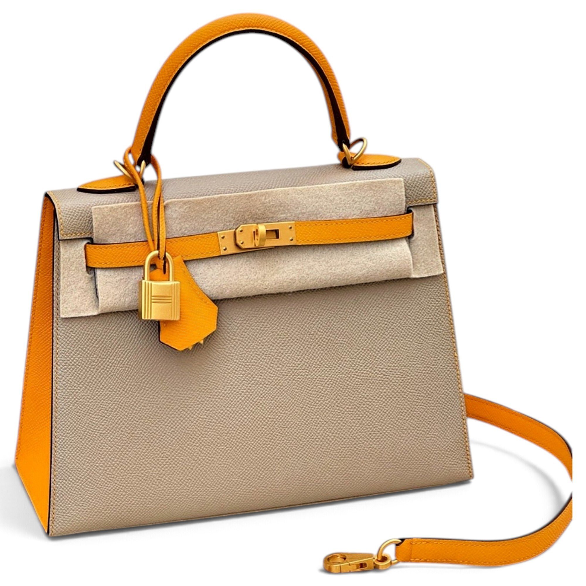 Kelly 25 leather handbag
