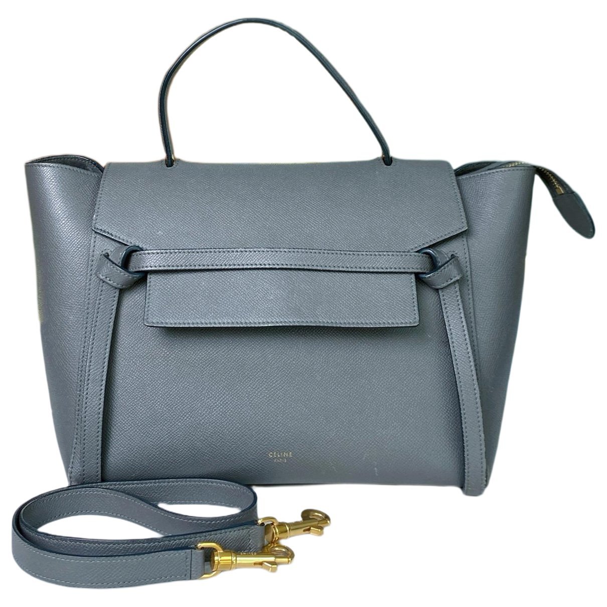 Belt leather handbag