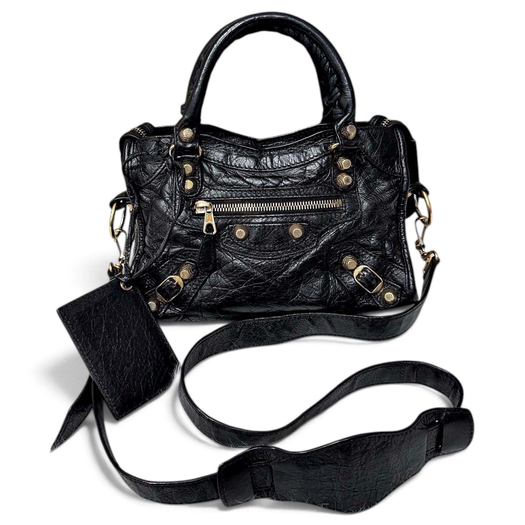 City leather crossbody bag