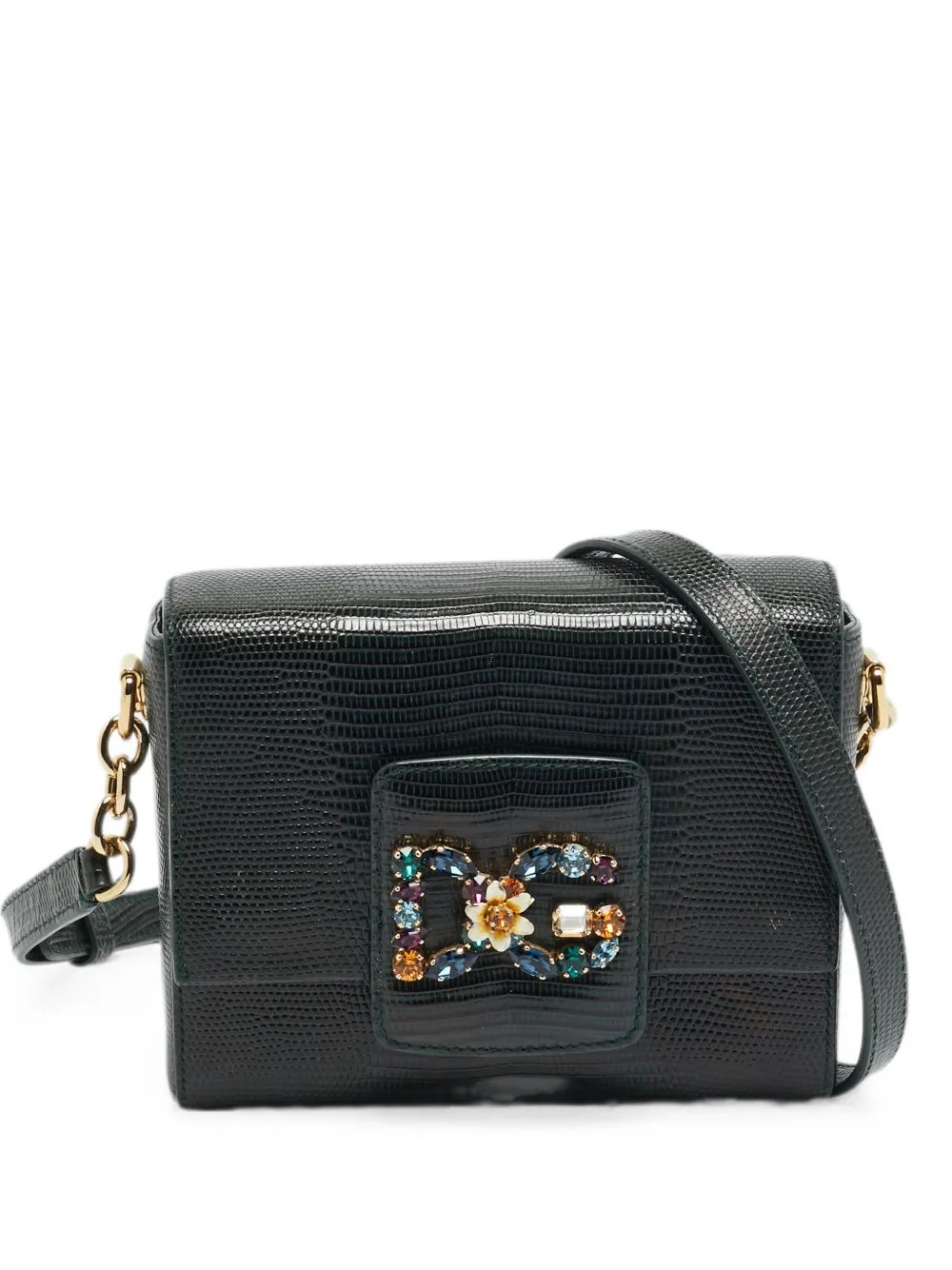 DG Millennials lizard-embossed crossbody bag
