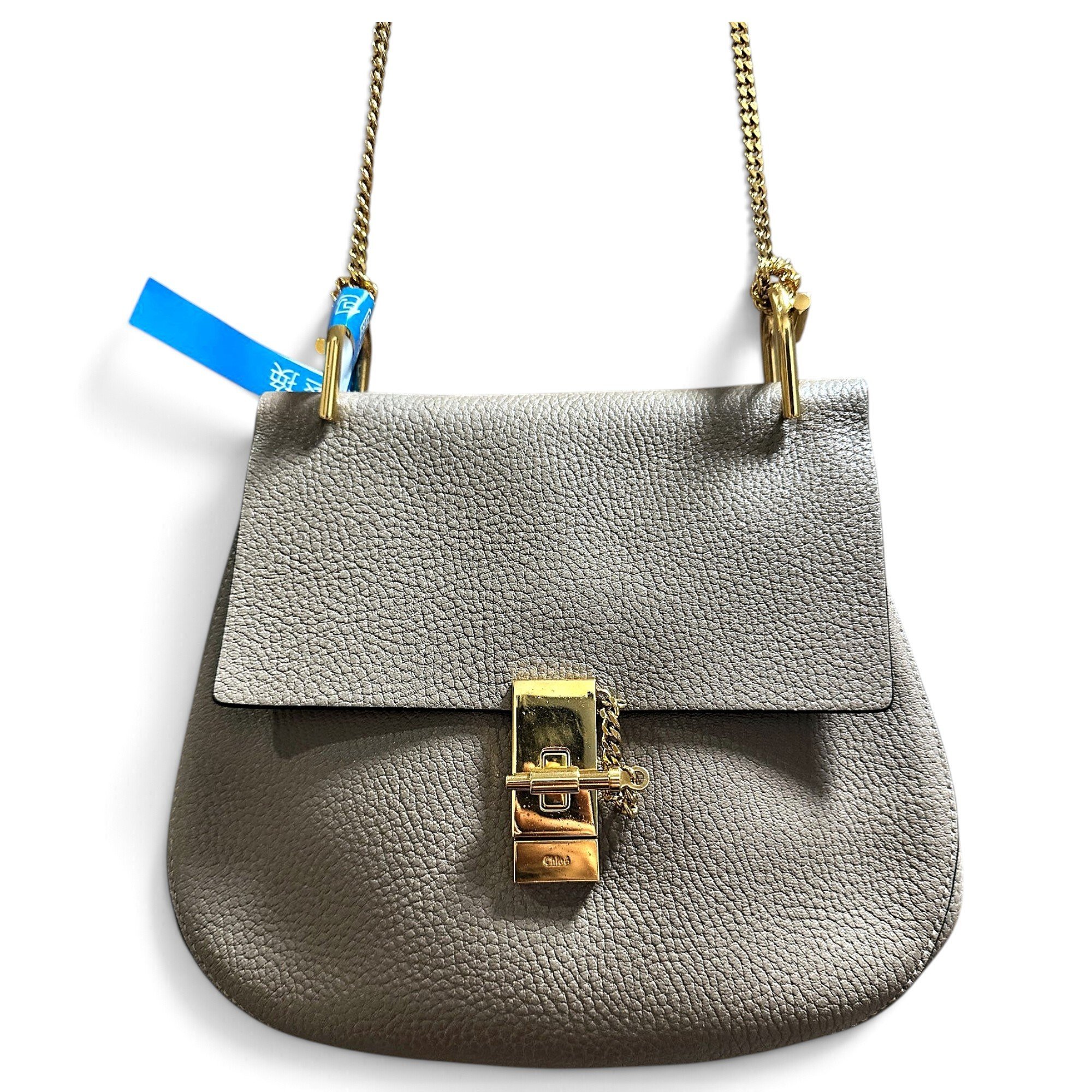 Drew leather handbag