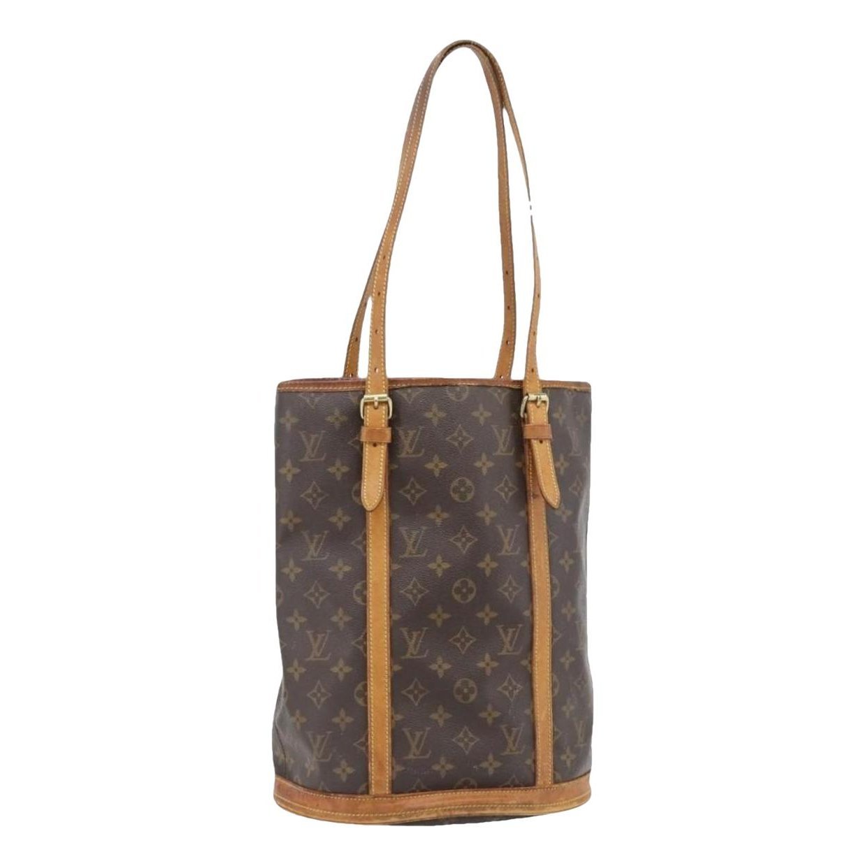 Bucket leather handbag