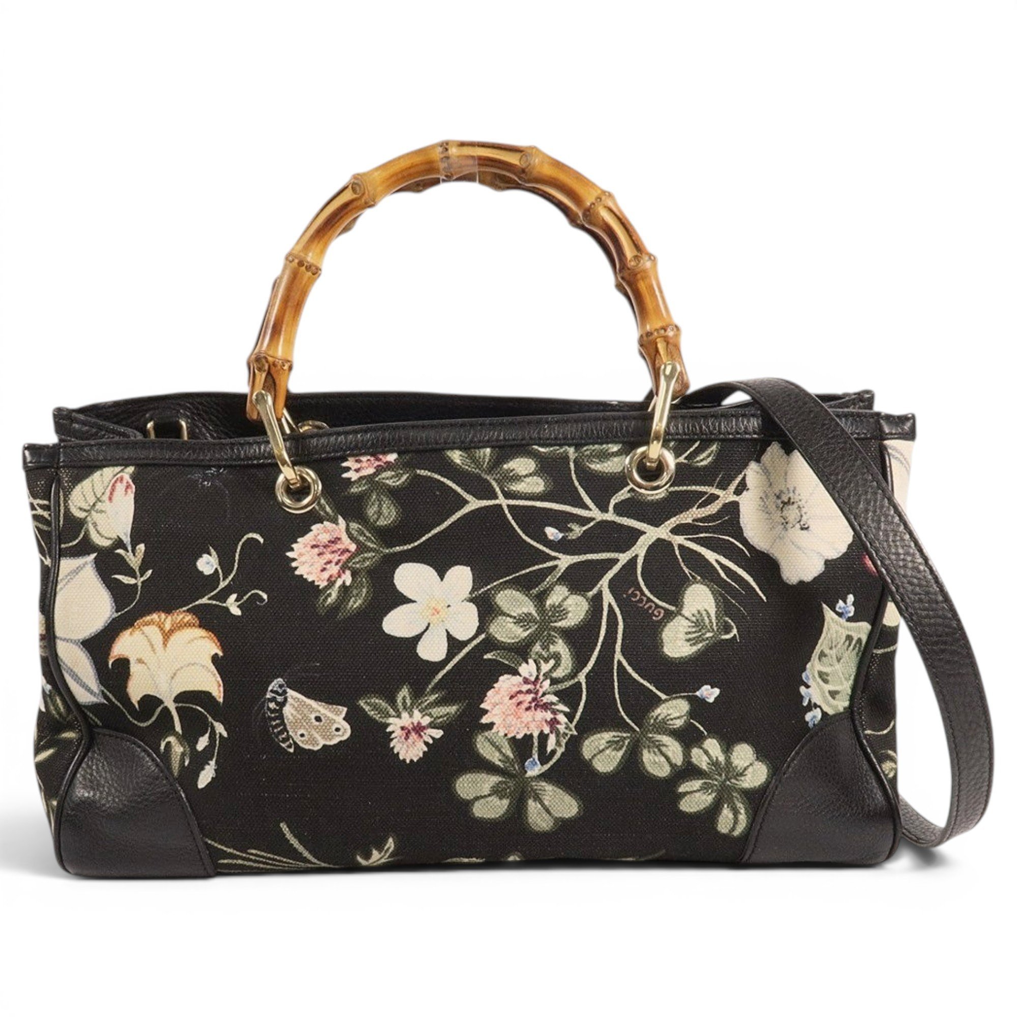 Bamboo leather handbag
