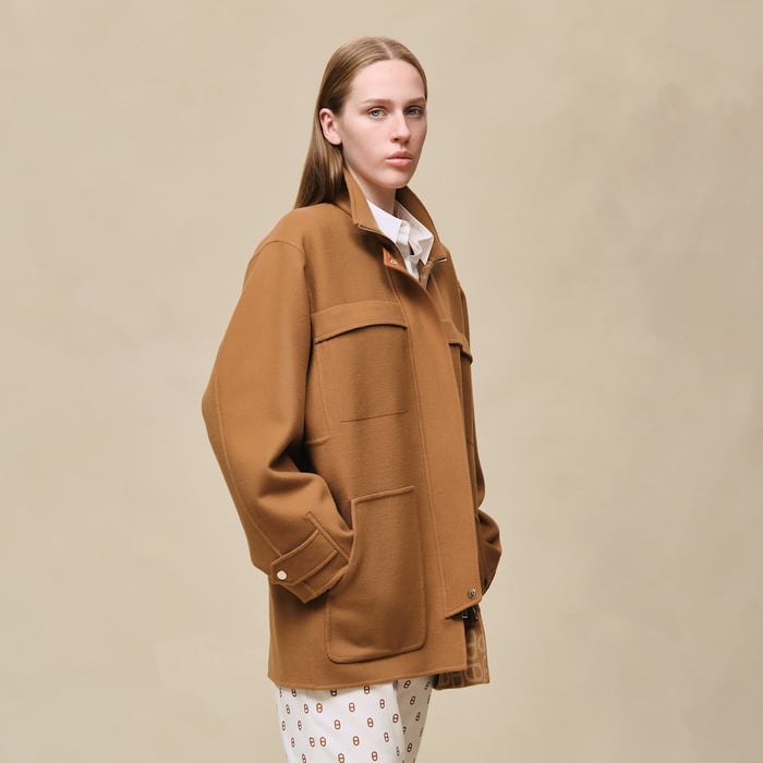 Brun Mahogany Short Parka Coat