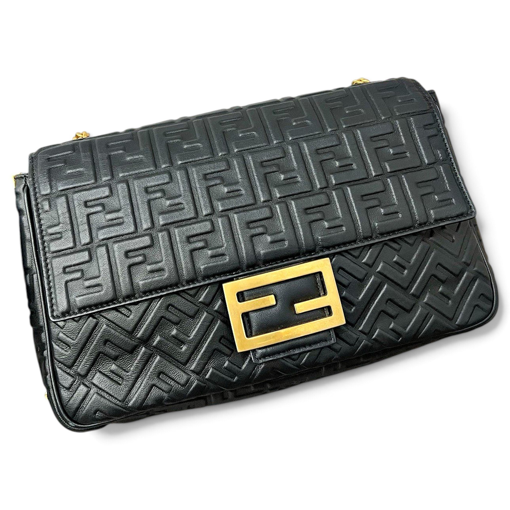 Baguette leather handbag