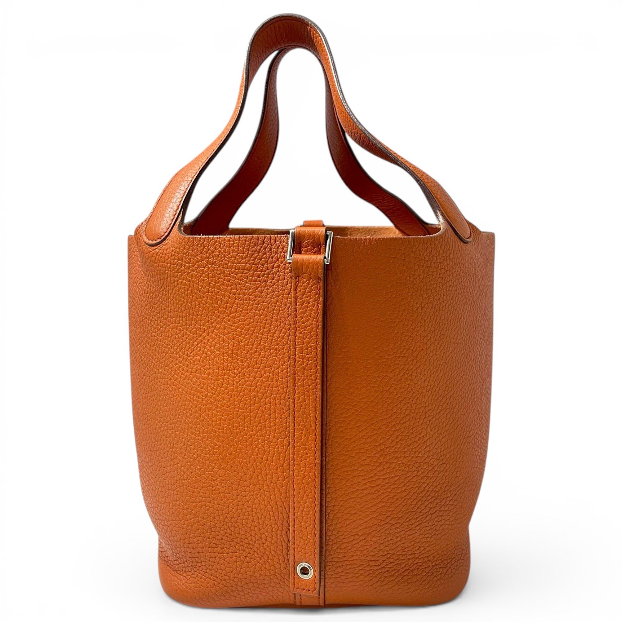 Picotin leather tote