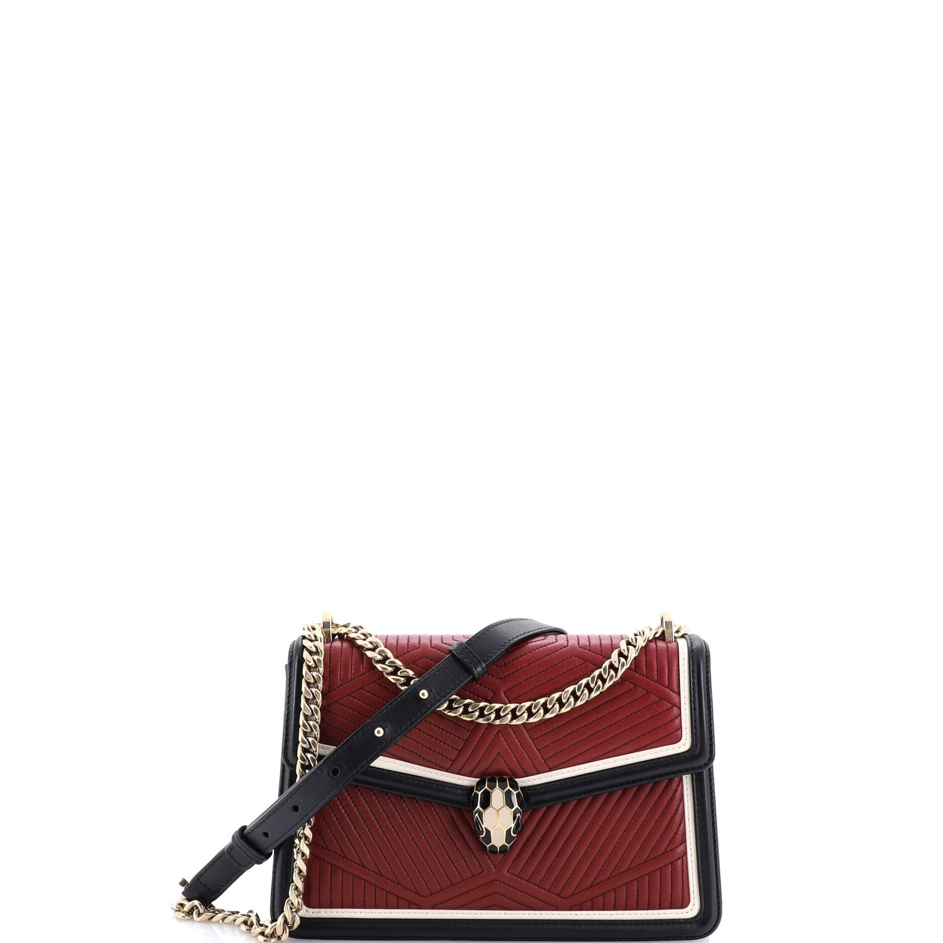 Bvlgari Serpenti Forever Shoulder Bag Quilted Leather Small