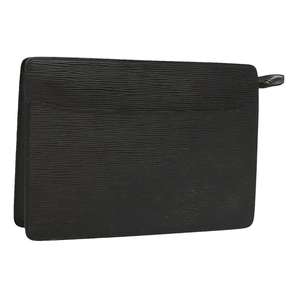 Leather clutch bag