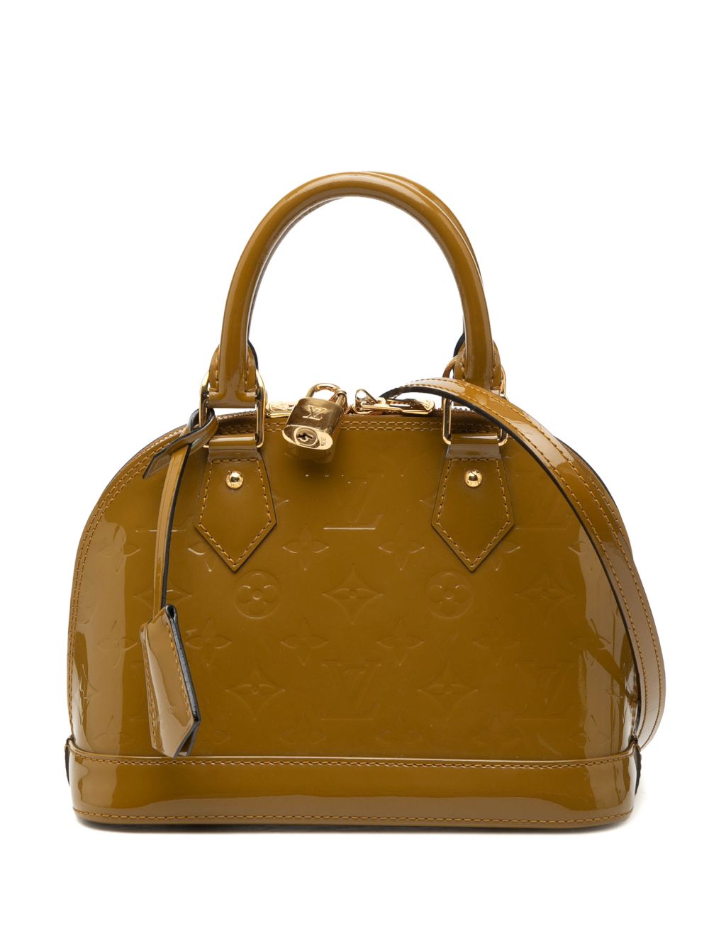 2012 Monogram Vernis Alma BB satchel