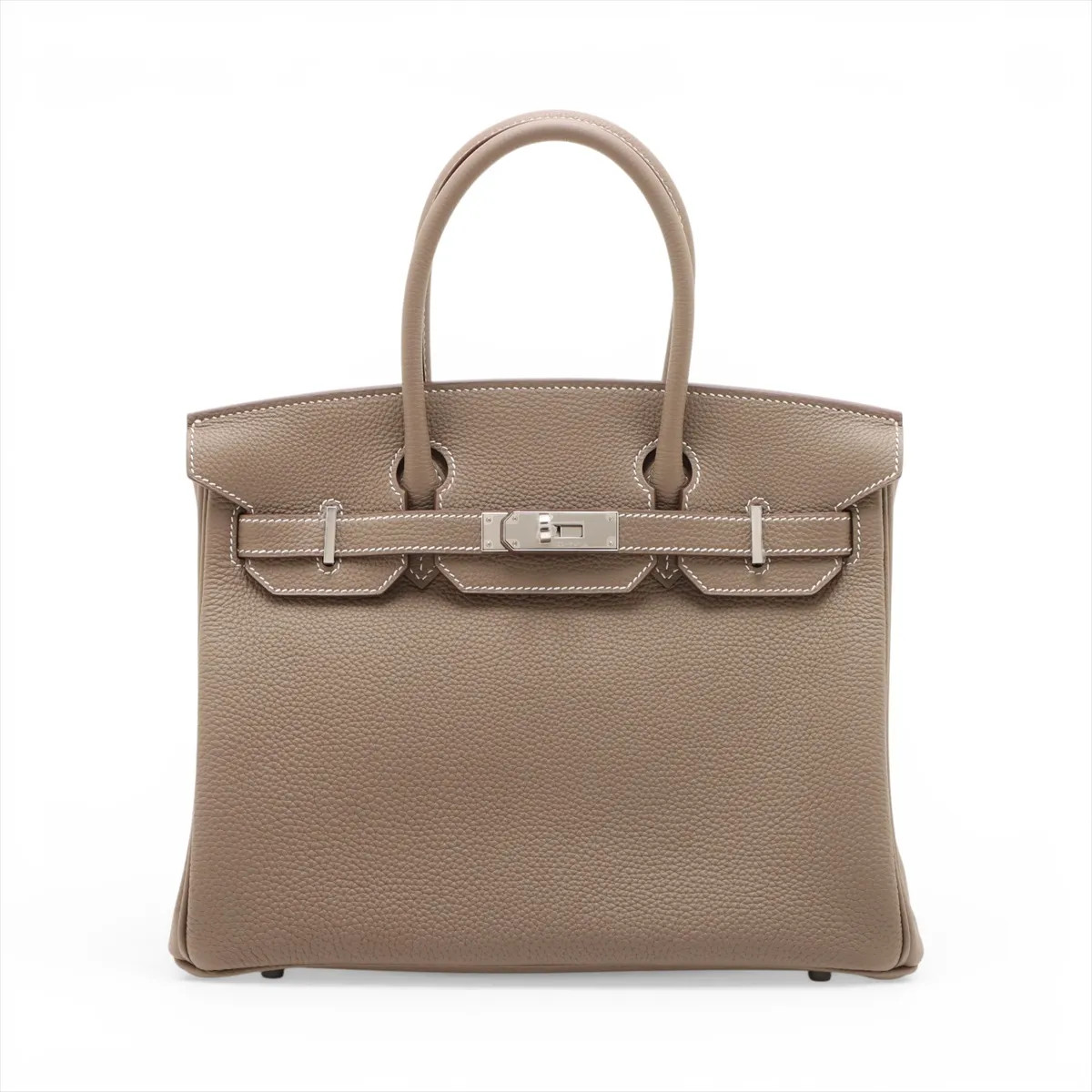 Hermès Birkin 30 Le Tournay Togo Etoupe Silver Metal Fittings