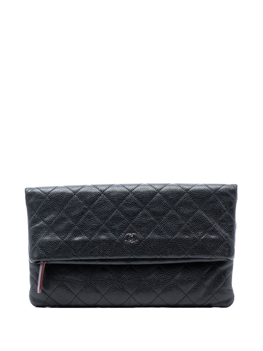 2014-2015 Quilted Caviar CC Beauty Foldover clutch bag