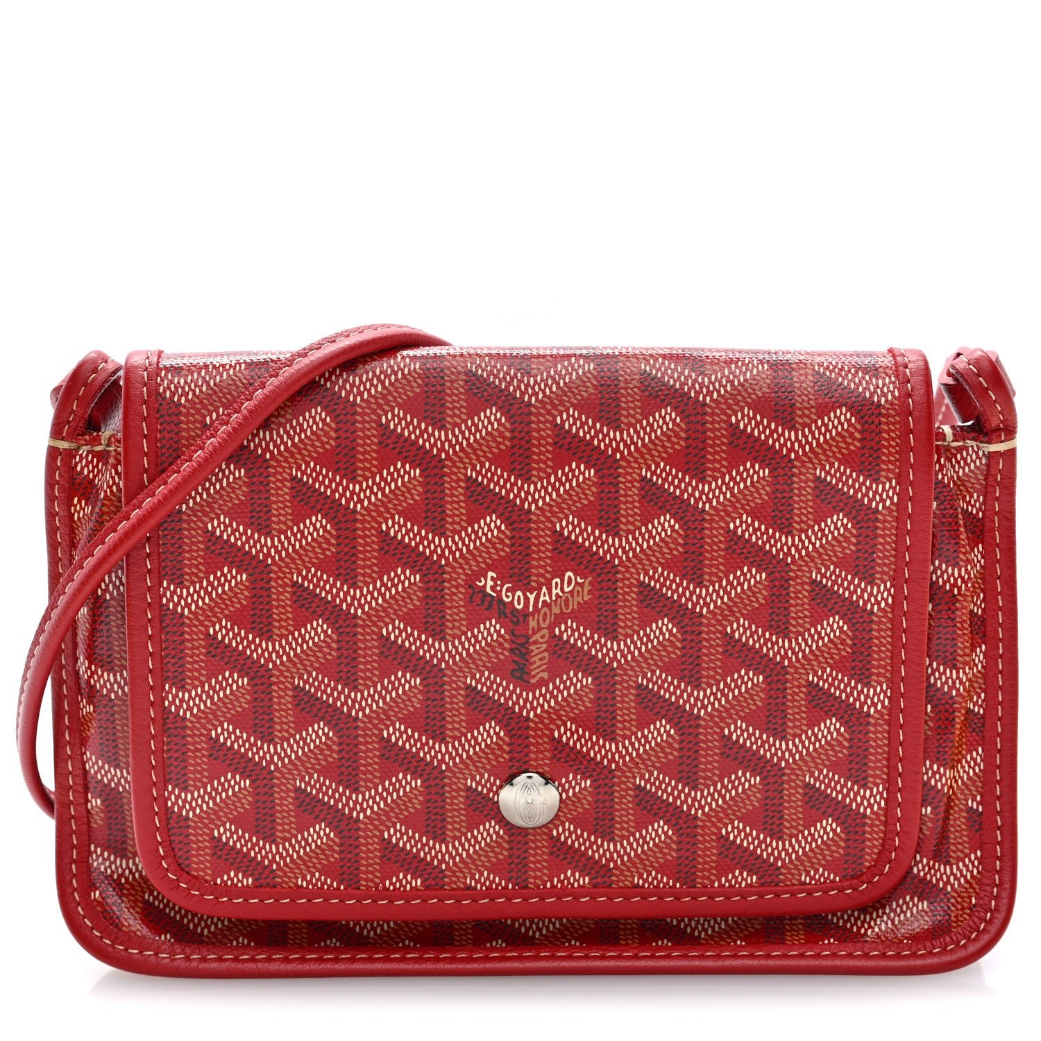 Goyard Goyardine Plumet Wallet Clutch Red