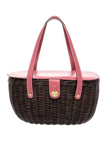 Wicker Top Handle Bag