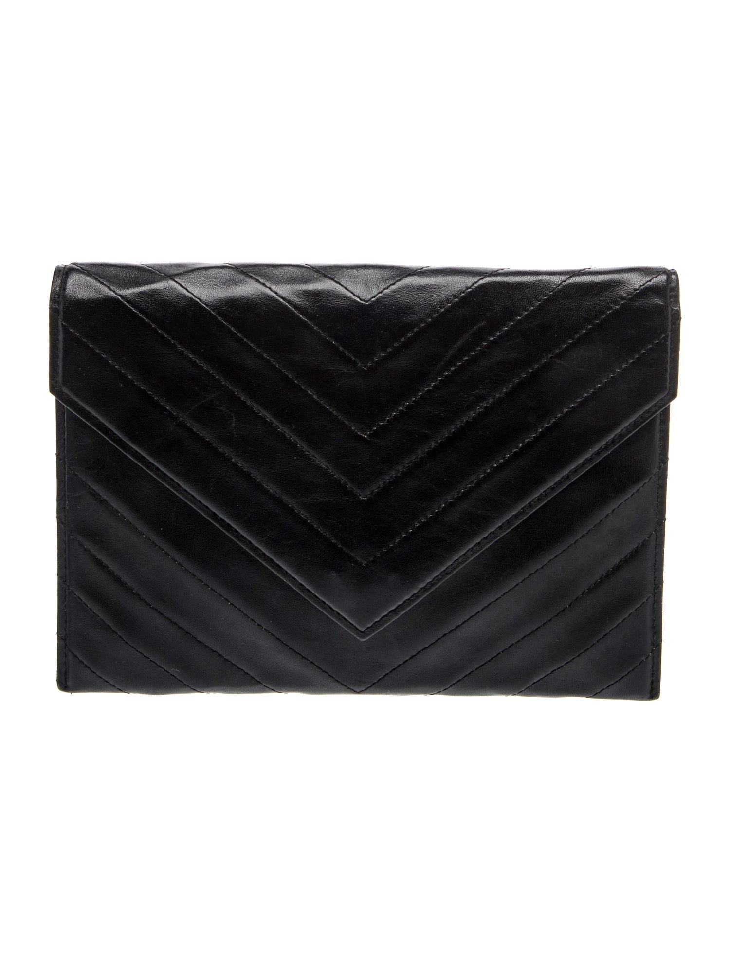 Saint Laurent Quilted Clutch Vintage