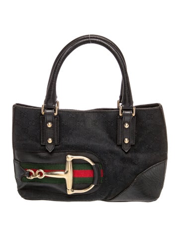 GG Canvas Horsebit Hasler Tote Bag