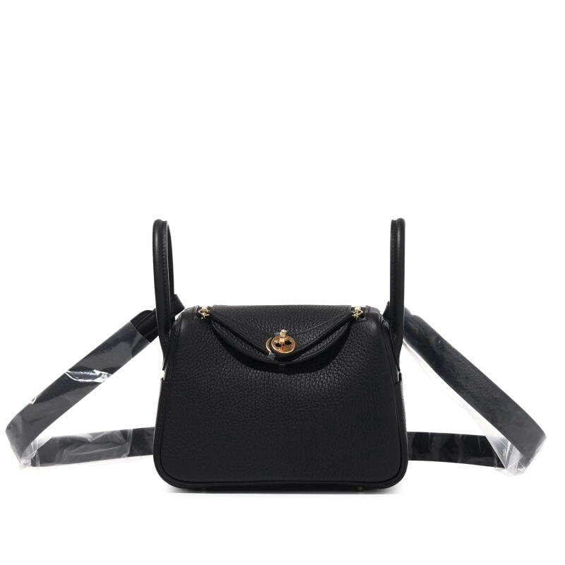 Black Clemence Mini Lindy II Gold Hardware, 2026