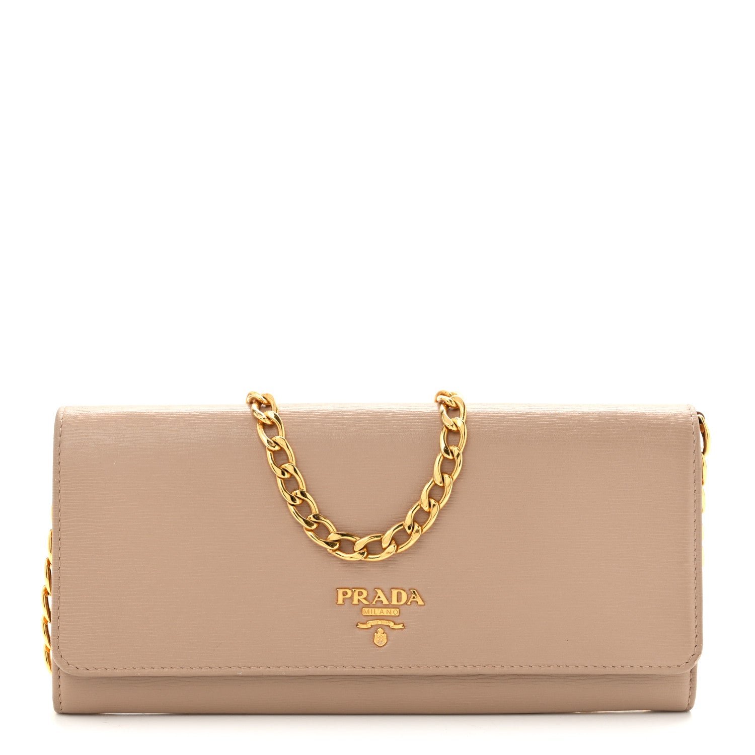 Prada Vitello Move Chain Wallet Cammeo