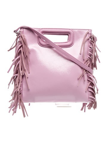 Maje Leather Top Handle Bag