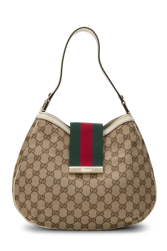 Original GG Canvas New Ladies Web Hobo