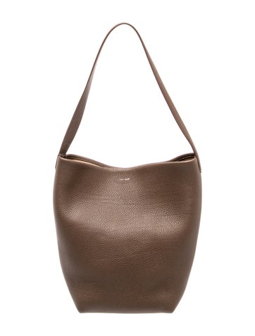 The Row Leather N/S Park Tote Medium