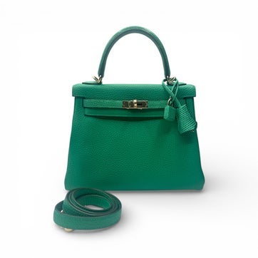 Hermes Togo & Lizard Kelly II Touch Retourne 25