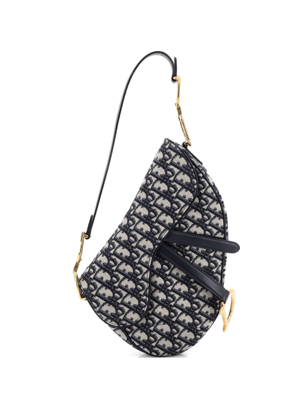 Dior Saddle Handbag Oblique Canvas Medium shoulder bag