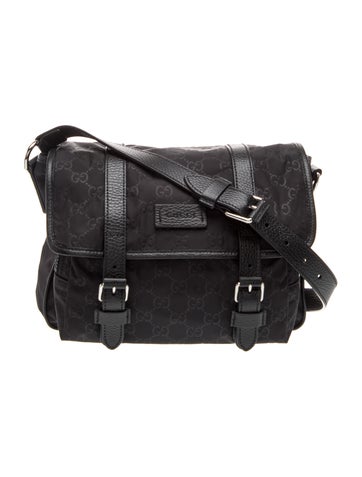 GG Nylon Messenger Bag