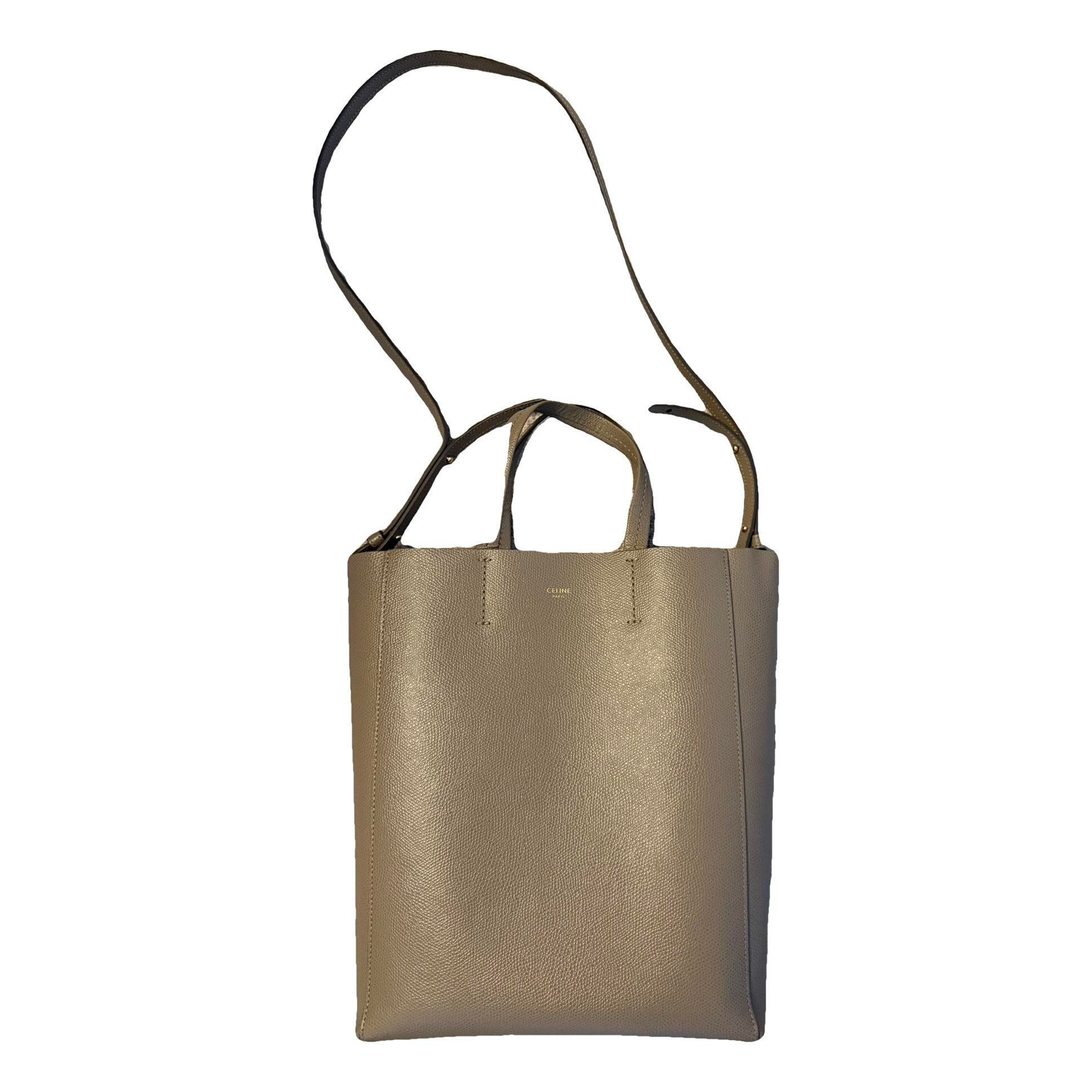 Cabas leather handbag