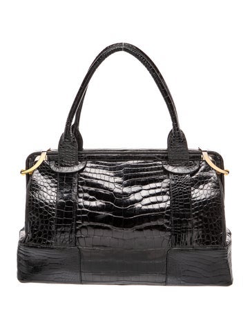 Judith Leiber Alligator Top Handle Bag