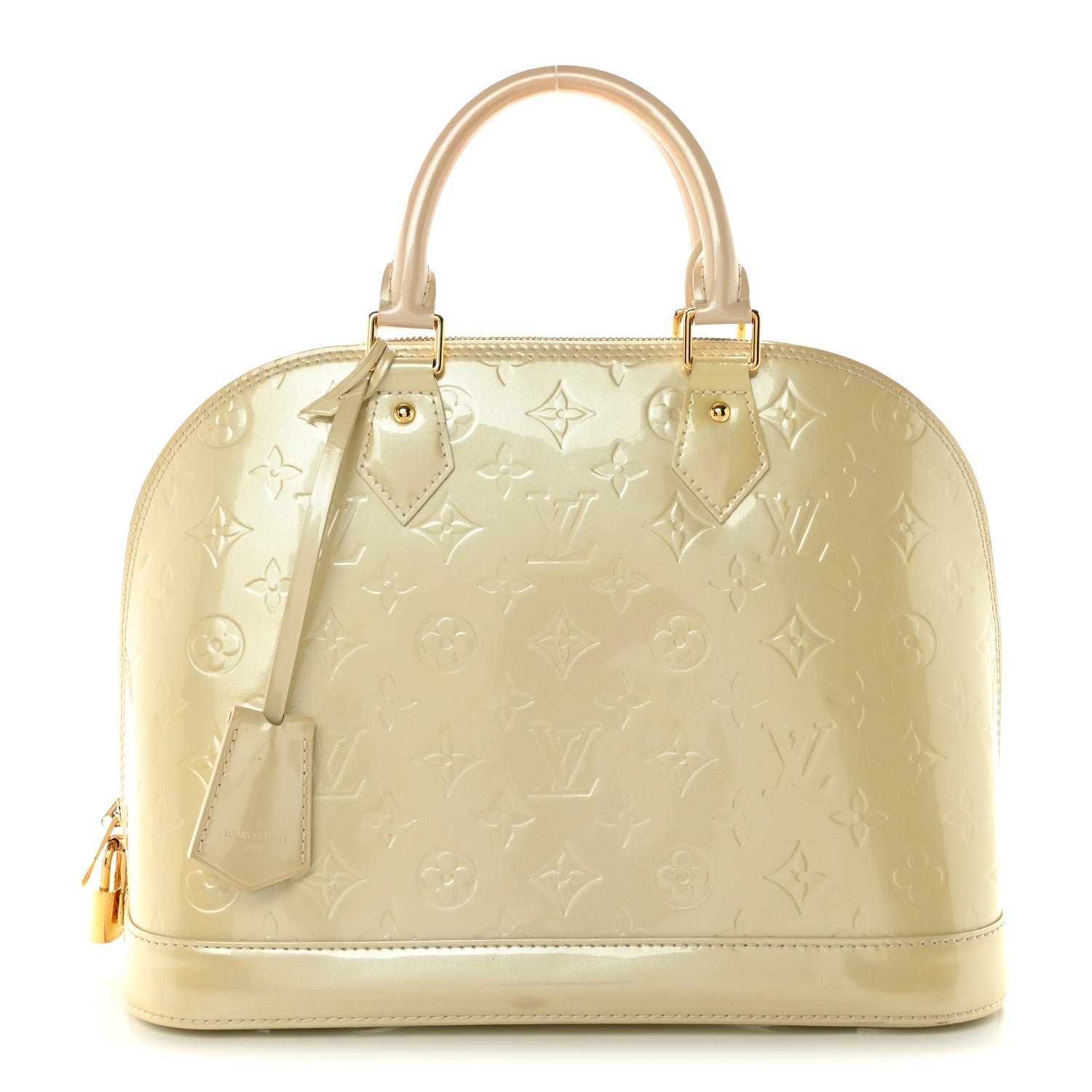 Louis Vuitton Vernis Alma PM Blanc Corail