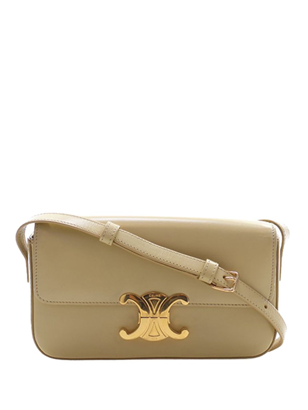 2021 Shiny Calfskin Triomphe Claude shoulder bag