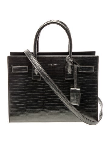 Embossed Leather Sac De Jour Baby