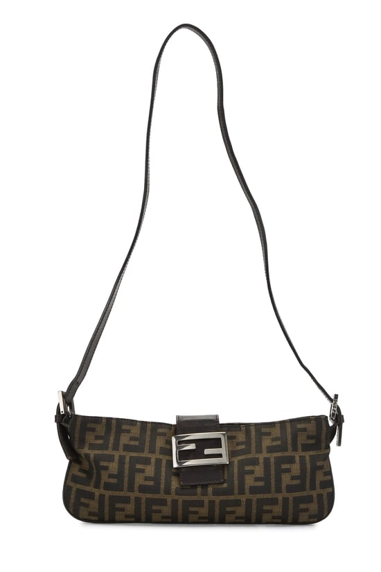 Brown Zucca Canvas Shoulder Bag