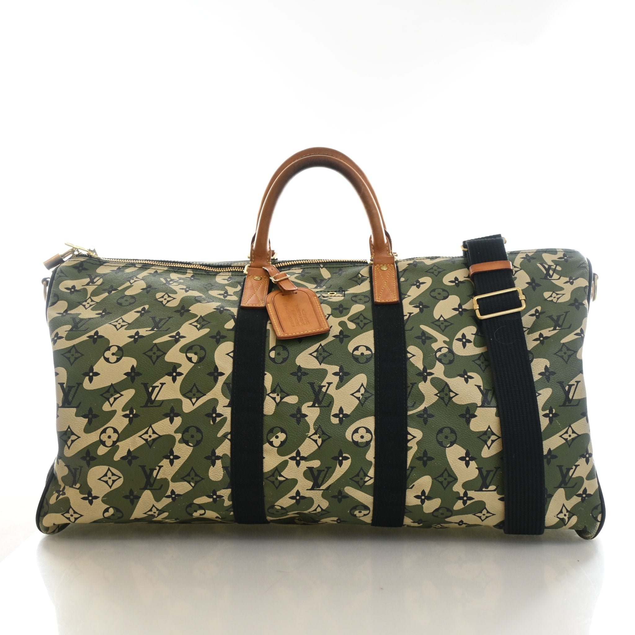 Louis Vuitton Monogramouflage Keepall Bandouliere 55