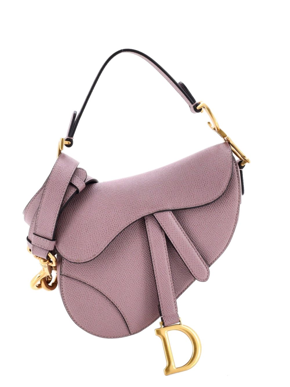 Dior Saddle Handbag with Strap Leather Micro shoulder bag