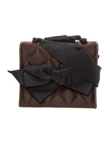 Vintage Satin Bow Evening Bag
