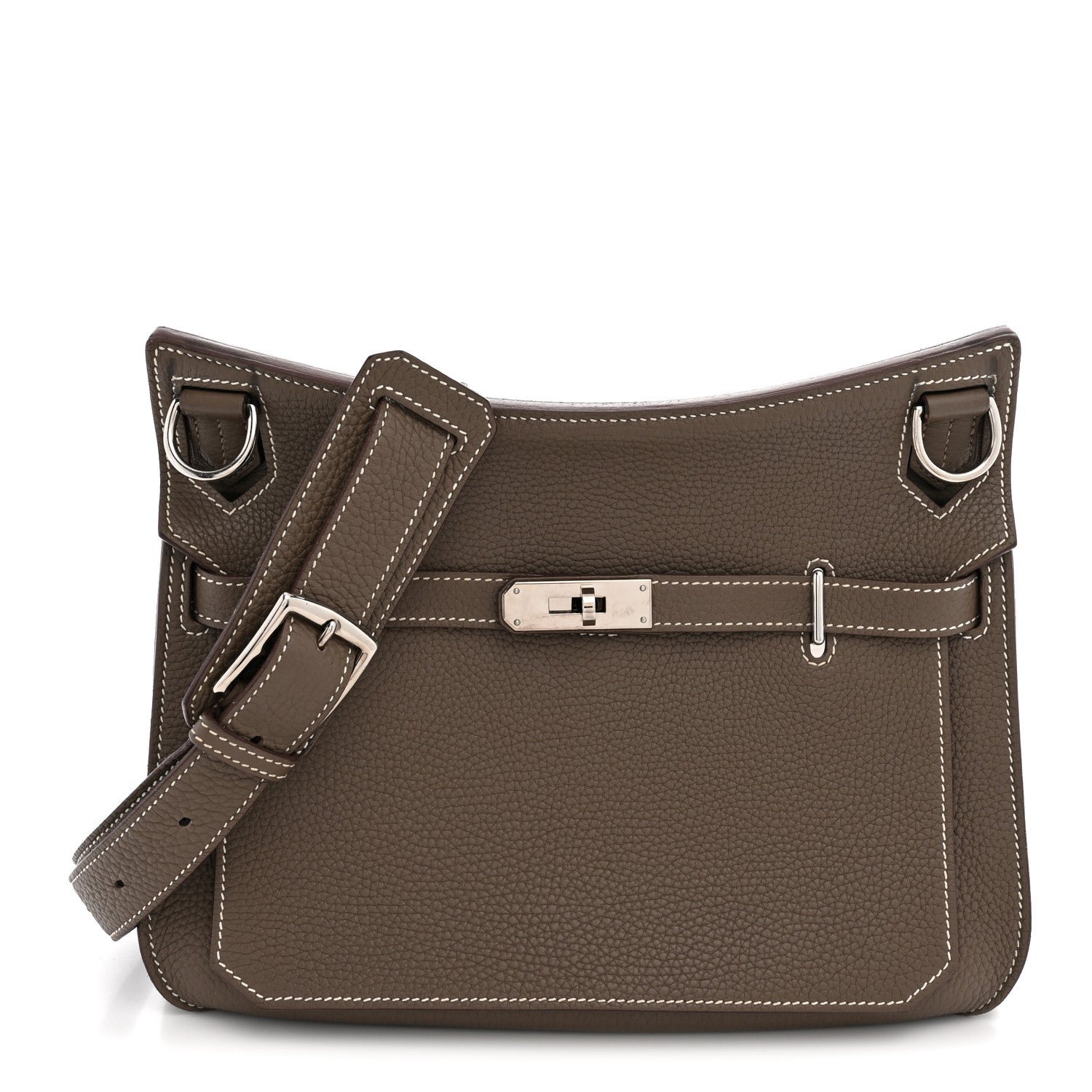 Hermes Taurillon Clemence Jypsiere 28 Etoupe