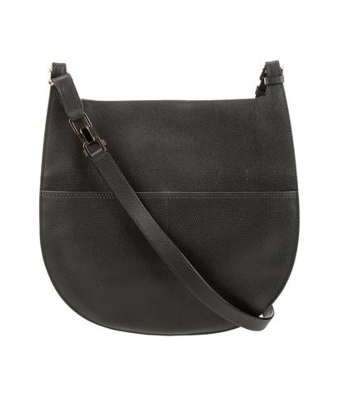 Valextra Leather Messenger Bag