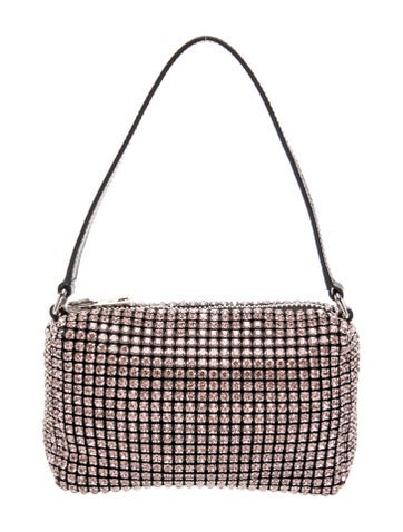 Crystal Heiress Rhinestone Mesh Pouch Bag Mini