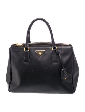 Saffiano Lux Leather Galleria Double Zip Large