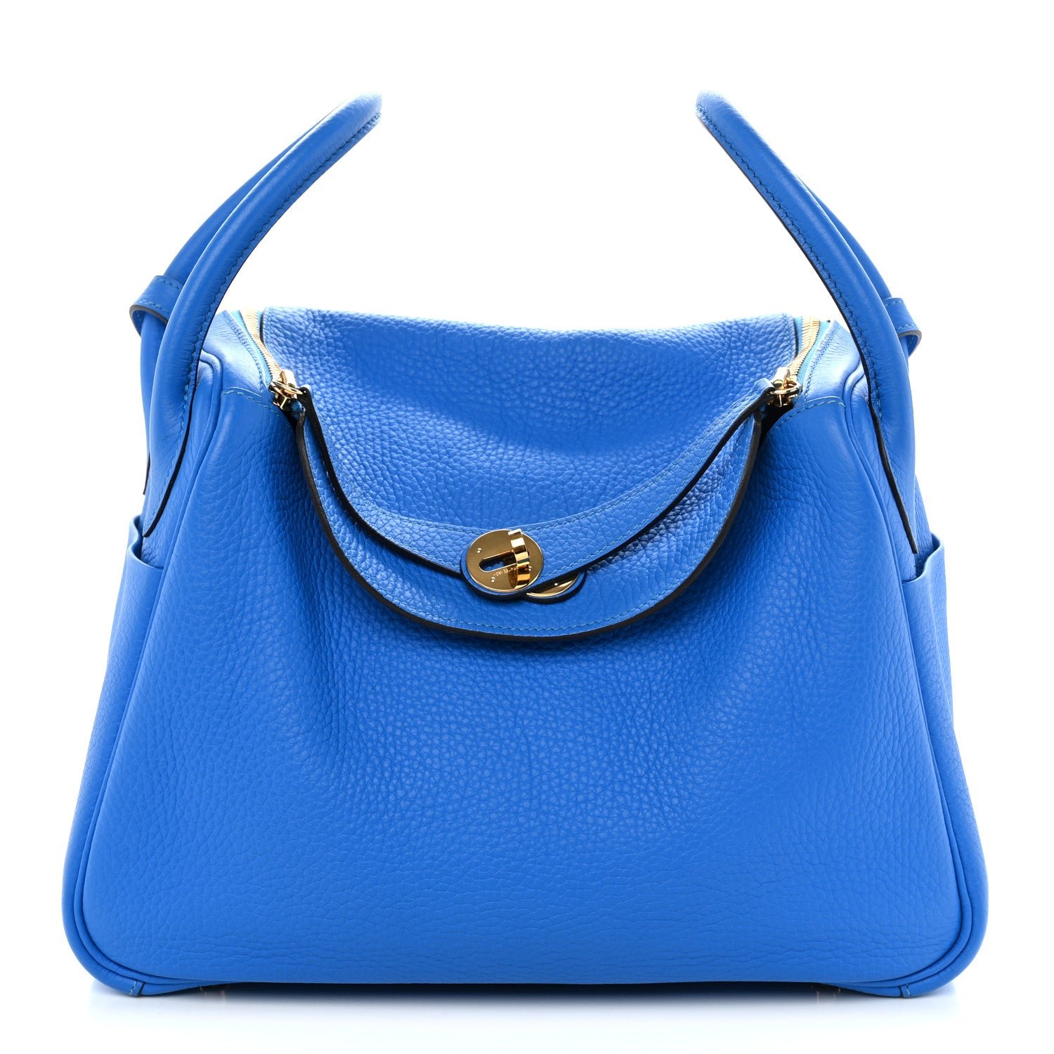 Hermes Taurillon Clemence Lindy 30 Bleu Hydra