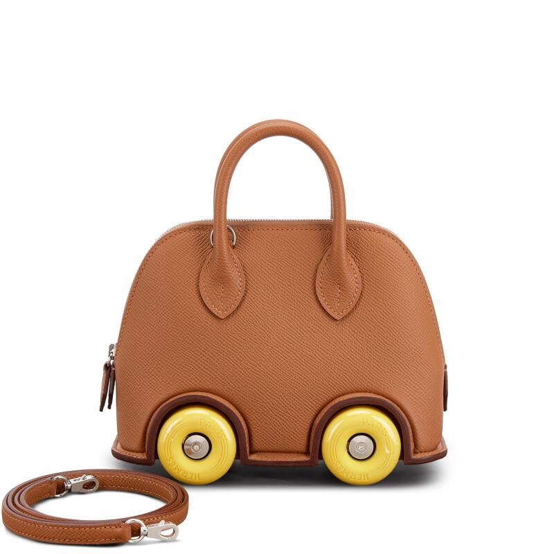 Hermes Limited Edition Gold Epsom Bolide On Wheels Jaune and Palladium Hardware, 2023