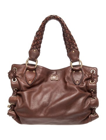 Leather Top Handle Bag